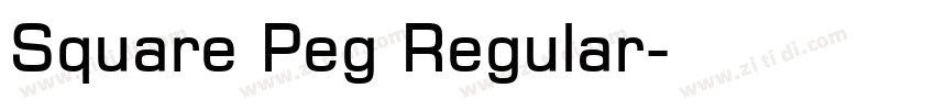 Square Peg Regular字体转换